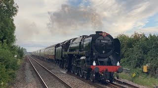 LSL 70022 Tornado(70000 Britannia) works the English Rivera Express through Highbridge And Burnham.