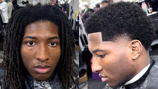 🚨TRANSFORMATION CUT🚨After 7 years he finally cut his dreads off!