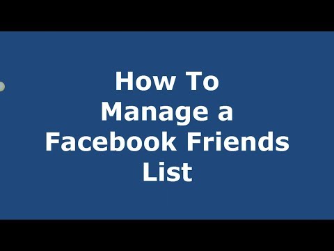 Facebook Lists - How To Manage A Facebook Friends List Facebook Lists - How To Manage A Facebook Friends List