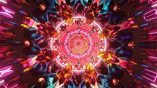 Psychedelic Trance - Nexxus 604 / Psytrance Visuals Mandala Healing - VJ Trippy Video mix 2024