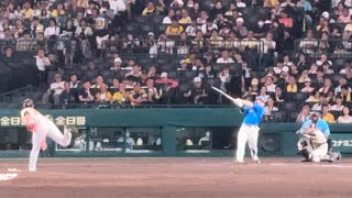 4点目佐野犠牲フライ←宮﨑←牧5回表横浜DeNAベイスターズ2024年7月7日阪神タイガース西純矢