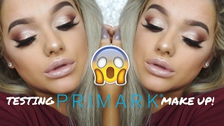 TESTING PRIMARK MAKE UP! Affordable, GLAM Look! | Rachel Leary AD
