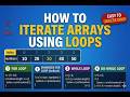 How to Iterate/Traverse an Array Using Loops in Java | for loop, while, do-while & for-each loop