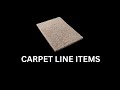 CARPET XACTIMATE LINE ITEMS