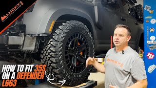 How to Fit Larger Tires on Your Defender L663 | Lucky8 Walk-Through with Justin