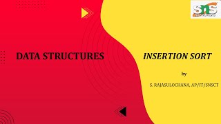 INSERTION SORT | DATA STRUCTURES | SNS INSTITUTIONS