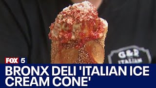 Bronx deli serves up an 'Italian ice cream cone' made of meatballs, bread