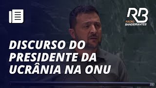 Zelensky acusa Rússia de genocídio na Ucrânia