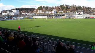 Fredrikstad fans mot Bærum på Sandvika Stadion 1-1 28. april 2018