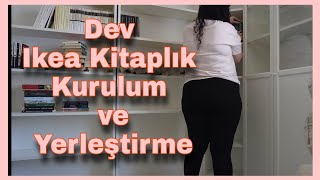 İKEA'dan ALDIĞIM DEV KİTAPLIK // KİTAPLIK YERLEŞTİRME