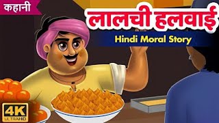 लालची हलवाई | Hindi Kahaniya | Moral Stories | Panchtantra Ki Kahani