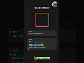Border color in CSS | Coding Academics #border #border-color #html #css #trending #shorts
