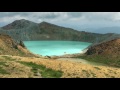 30 seconds turquoise volcanic lake landscape in kusatsu japan with adeyto