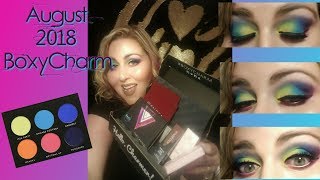August 2018 Boxycharm || Try On Using Laura Lee Party Animal Palette and House of Lashes