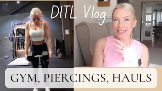 BUSY DITL VLOG | COME TO THE GYM WITH ME | I GOT A PIERCING! | CHATTY VLOG | LITTLE HAULS | AD