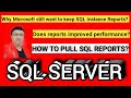 How to pull SQL Instance reports? How to Use sql reports for performance improvements. #sqlreports