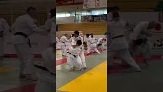 【#柔道384】柔道の基本練習　乱取り（背負い投げ）　Basic practice of judo, free practice, technique name （SEOINAGE）