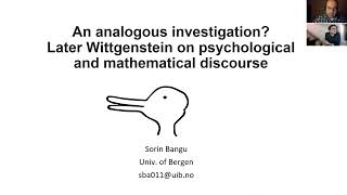 S.Bangu,'An analogous investigation? Later Wittgenstein on psychological and mathematical discourse'