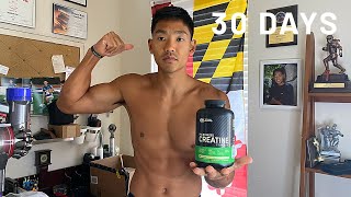 I took CREATINE for 30 Days | Transformation & Tips