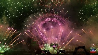 London New Years Eve Fireworks 2020 4K 60fps