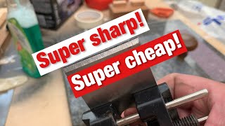 Quick, efficient sharpening. (The scary sharp technique)