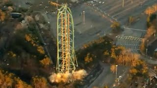 WATCH: Six Flags Kingda Ka roller coaster implosion