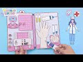 Wonder Dolls - Doctor & Hospital Quiet Book | Be Creative Doll House Set | DIY Paper Dolls & Crafts