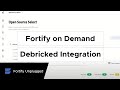 Fortify on Demand Debricked Integration