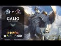 Galio Support vs Blitzcrank - KR Challenger Patch 12.21