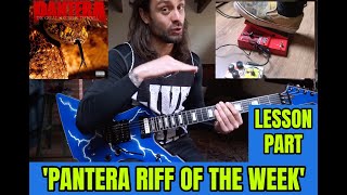 PANTERA RIFF OF THE WEEK #4 - SUICIDE NOTE II - main riff & verse / how 2 use whammy (LESSON PART)