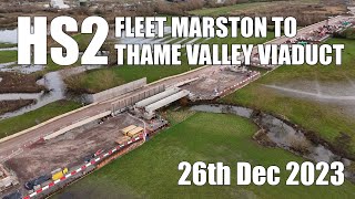 HS2 - Fleet Marston to Thame Valley Viaduct | 26th December 2023