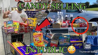 SELLING CANDY IN PUBLIC! + $200 RESTOCK. *EASY MONEY*