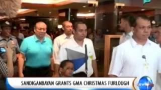 NewsLife: Sandiganbayan grants GMA Christmas furlough || Dec. 22, 2014