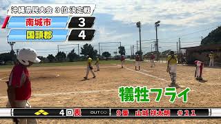 第７６回沖縄県民大会 男子３位決定戦 南城市 VS 国頭郡