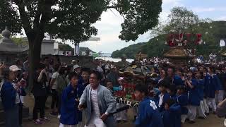 2018神島天神祭 昼宮 神東同志会 宮入り