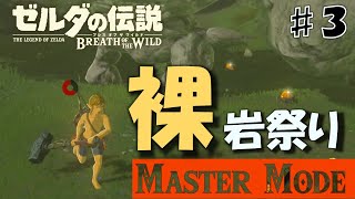 【ゼルダの伝説BotW】素っ裸でハイラル救う。♯3 カカリコ村道中 双子山の塔【マスターモード裸縛り】