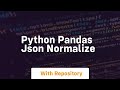 python pandas json normalize