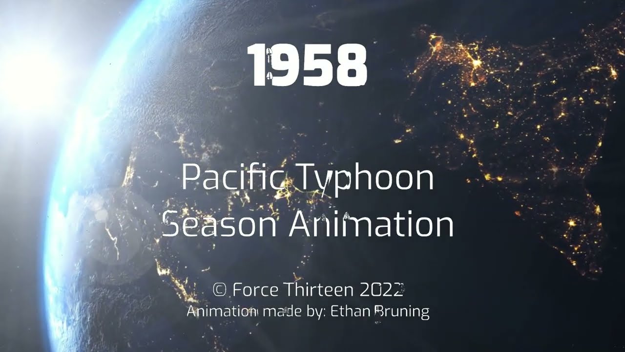 1958 Pacific Typhoon Season Animation - YouTube