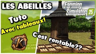 Fs25 Tuto Les abeilles de A à Z! Combien ca rapporte? Comment ca fonctionne, avec tableaux! #fs25