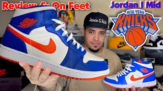 Jordan 1 Mid “Knicks (Wheaties) Review + On Feet