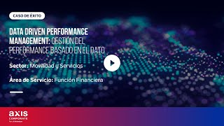 Data Driven Performance Management: Gestión del performance basado en el dato