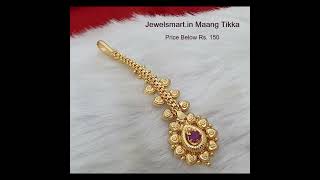 #shorts Jewelsmart Gold Covering Nethichutti Maang Tikka Low Price Below Rs. 150 Ideas