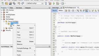 Writing Code Building a chat application in Java Session 1
