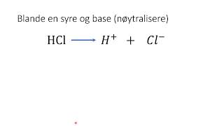 Syrer og baser nøytralisere