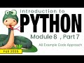 Python (Fall 2025) Module 8-7: A8 Example Code Approach