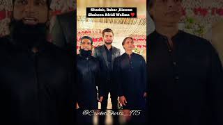 Babar Azam , shadab and Rizwan At shaheen Afridi’s walima🔥❤️ #babarazam #shaheenafridiwedding