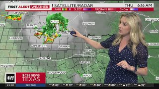 Several rounds of storms hitting North Texas