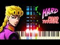 Giorno's Theme (from Jojo's Bizarre Adventure: Golden Wind) - Piano Tutorial