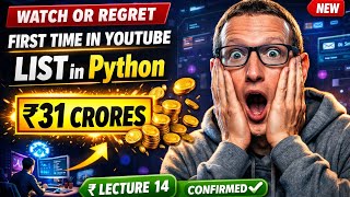 Python Comeback Series – Lecture 14 | list in Python🔥 | Beginners
