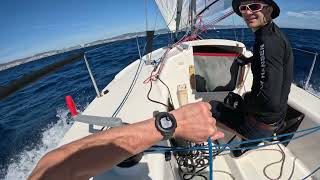 regata CMPO 02.10.22 downwind sailing j80 11knt